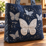 Handcrafted Bag | Silver Butterfly
