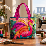 Handcrafted Bag | Flamingo and Rainbow