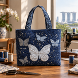 Handcrafted Bag | Silver Butterfly