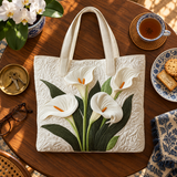 Handcrafted Bag | White Lilies