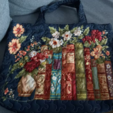 Blooming Library Tote Bag