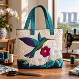 Handcrafted Bag | Hummingbird and Flowers