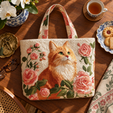 Handcrafted Bag | The Brown Cat and the Rose