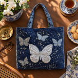 Handcrafted Bag | Silver Butterfly