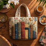 Handcrafted Bag | Books and Flowers