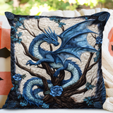 Rosefire Dragon | Handcrafted Pillow Case