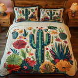 Botanical Cactus | 3-Piece Handcrafted Bedding Set