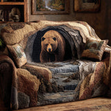Brooklynne - Quilted Sofa Cover Bear from the Canyon