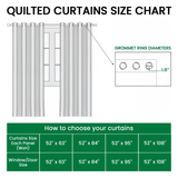 Blush Garden Quilted Curtains NCU0TV1750