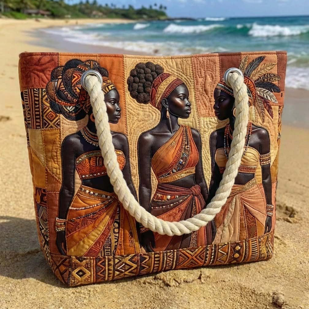 Handcrafted Beach Bag | Melanin Queens Glow