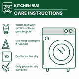 Non-slip Kitchen Rug – Charm Poinsettia Winter