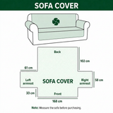 Lacie - Quilted Sofa Cover with Cats and Flowers