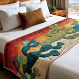 Ruby - Quilted Bed Runner - Desert Starburst