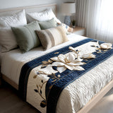 Daisy - Quilted Bed Runner - Magnolia Aura