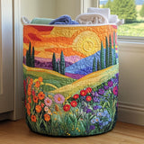 Spring Meadow | Handcrafted Laundry Basket
