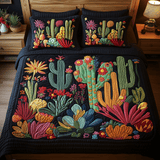 Tropical Cactus | 3-Piece Handcrafted Bedding Set