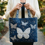 Handcrafted Bag | Silver Butterfly
