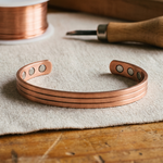 Furrow Copper Bracelet – handmade from pure copper
