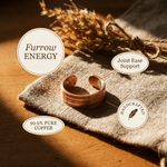 Furrow Copper Ring – view 4