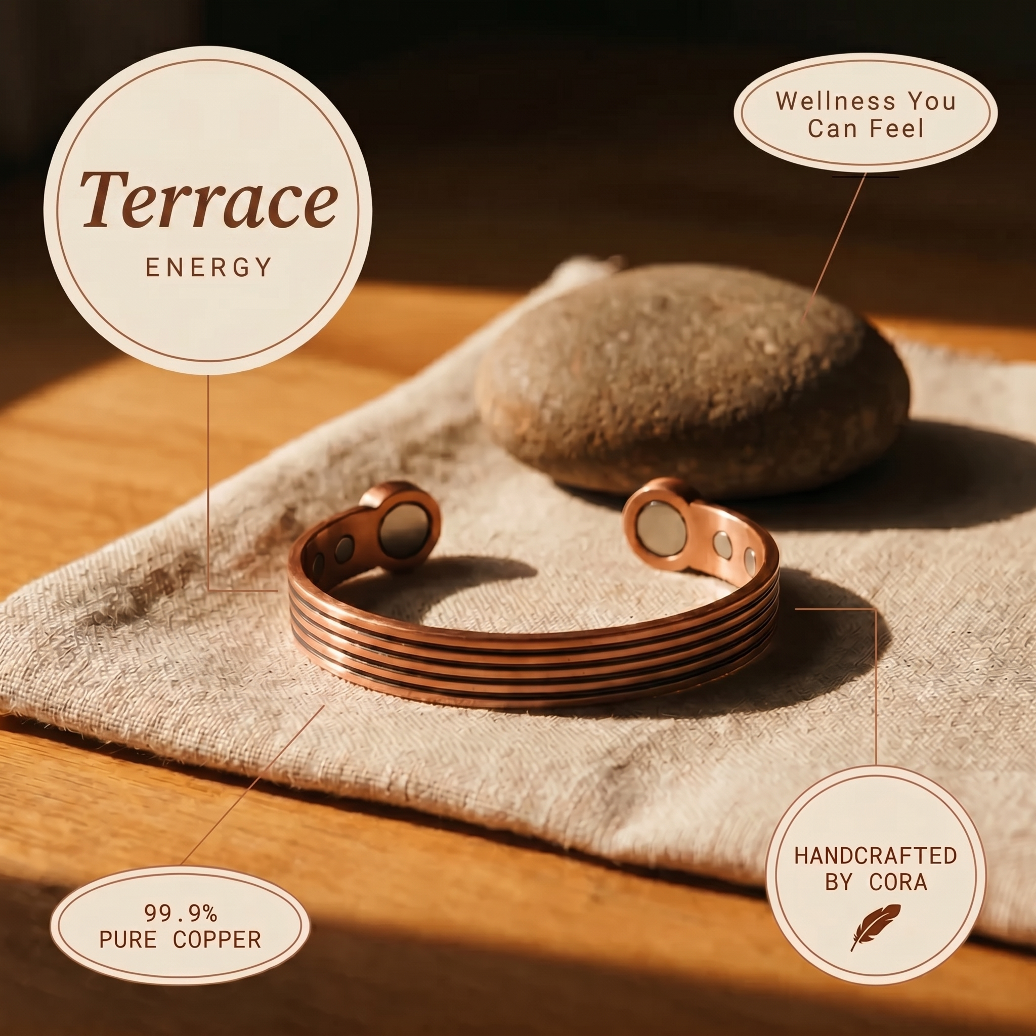 Terrace Copper Bracelet – view 4