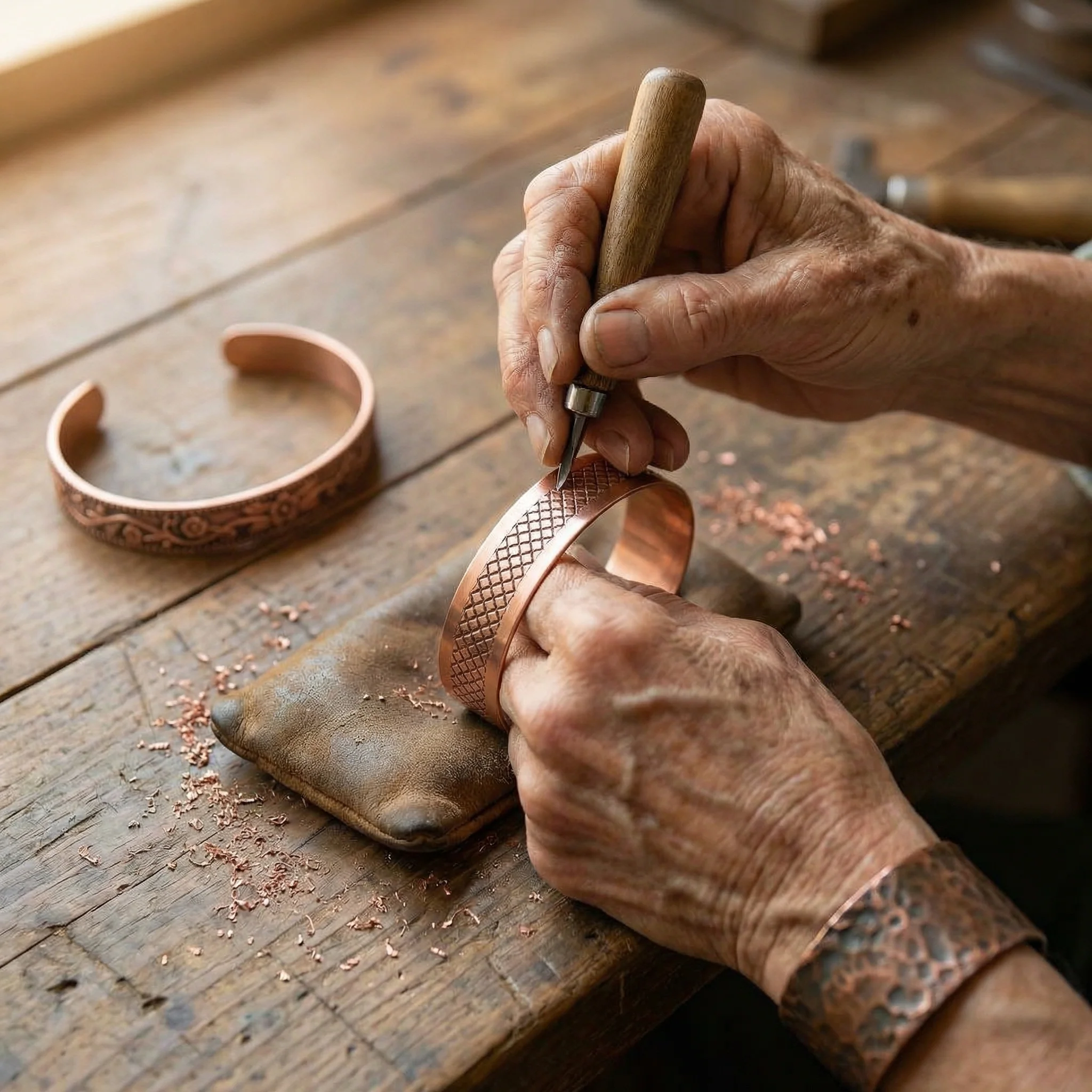 Anvil Copper Bracelet – view 3